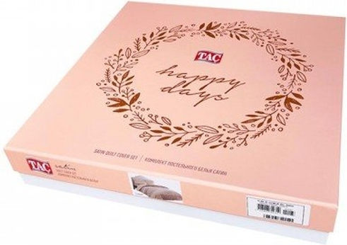 Tac Set Huse Pentru Pilote 200x220cm Dublă Cu 2 Fețe De Pernă & 1 Cearșaf Albastru