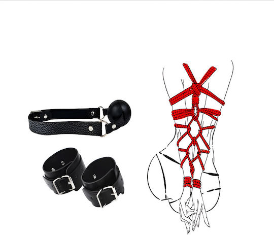 BDSM Kit σε Μαύρο Χρώμα 2τμχ