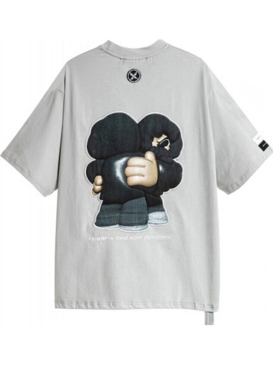 Mod Wave Movement T-shirt Grey