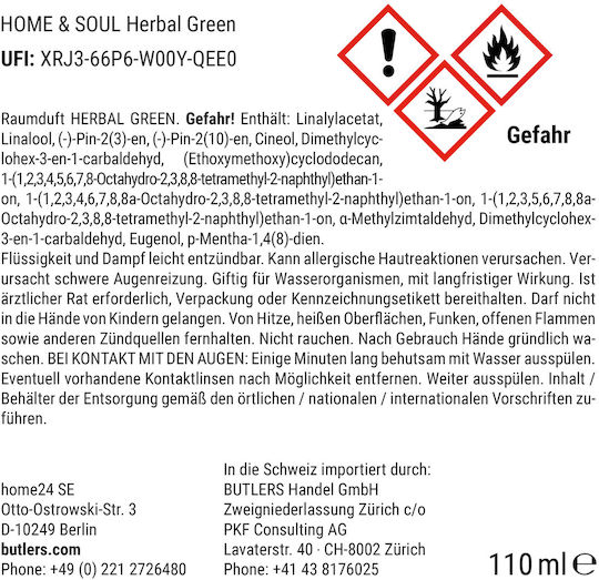 Butlers Diffuser με Άρωμα Ευκάλυπτος 110ml
