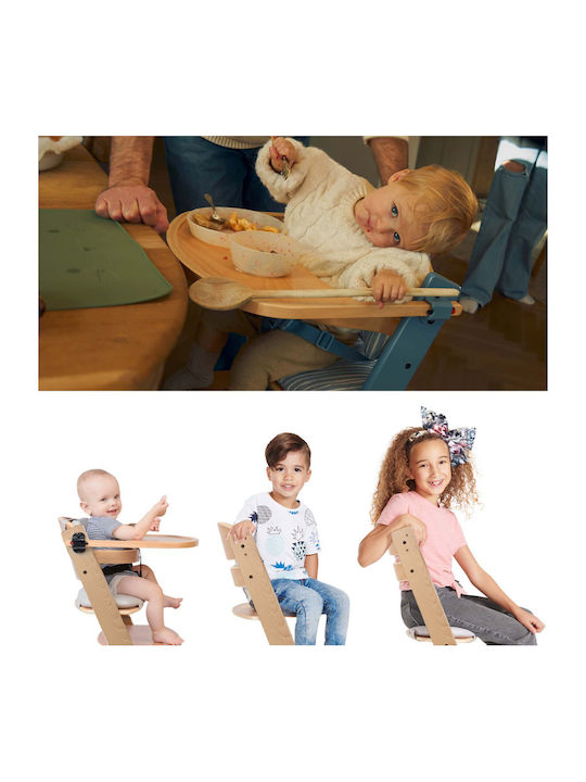 Kinderkraft Enock Αναδιπλούμενο Καρεκλάκι Φαγητού με Ρυθμιζόμενο Ύψος Nordic Breeze