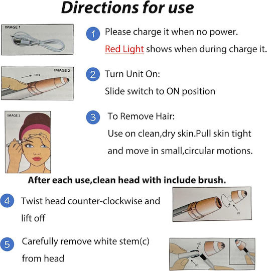 Αποτριχωτική Μηχανή Epilator για το Πρόσωπο