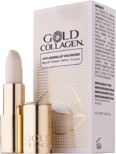 Package Masks Lip Balm Lipstick Gold Collagen Winter Essentials