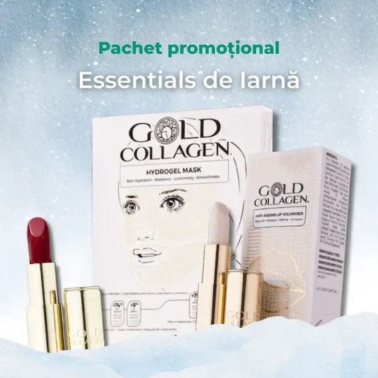 Package Masks Lip Balm Lipstick Gold Collagen Winter Essentials