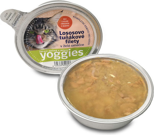 Υγρή Τροφή Γάτας Σολομό Τόνο Yoggies 85 G