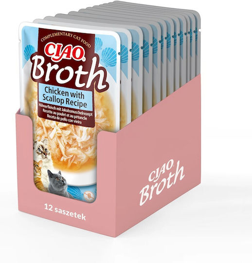 Inaba Nassfutter für Erwachsene Katzen mit Huhn ohne Getreide & Gluten 12x40gr