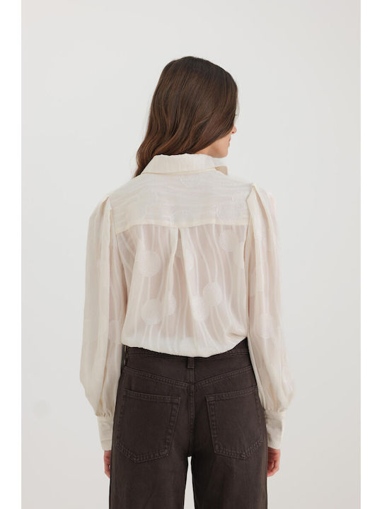 Women's Long Sleeve Shirt Beige