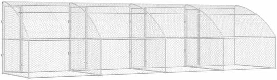 vidaXL Πάρκο Σκύλου 800x200x200εκ. Ασημί