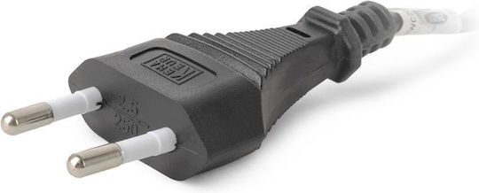 Entac Rewireable Netzkabel 2g0.75 Schalter Ein Aus Schwarz 2.5m