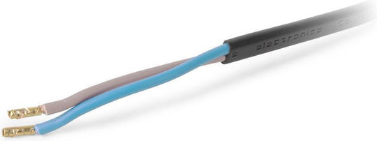 Entac Rewireable Netzkabel 2g0.75 Schalter On Off Schwarzes 1m