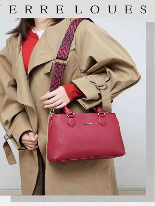 Γυναικεία Τσάντα Shopper Πλάτης Κόκκινη