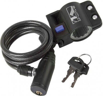 M-Wave S 6.10 Bicycle Cable Lock with Key Black