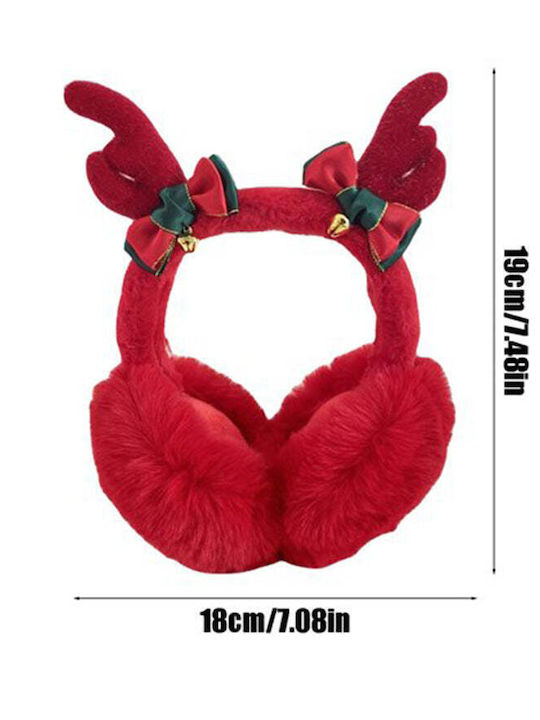 Weihnachtsbekleidungsaccessoires Rote Rentier Ohrenwärmer Warm & Niedlich