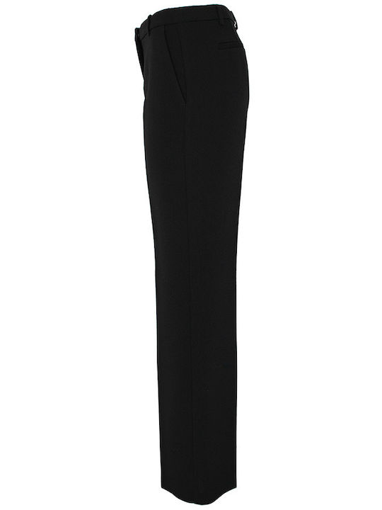 Eucalipto Women's Fabric Trousers Black