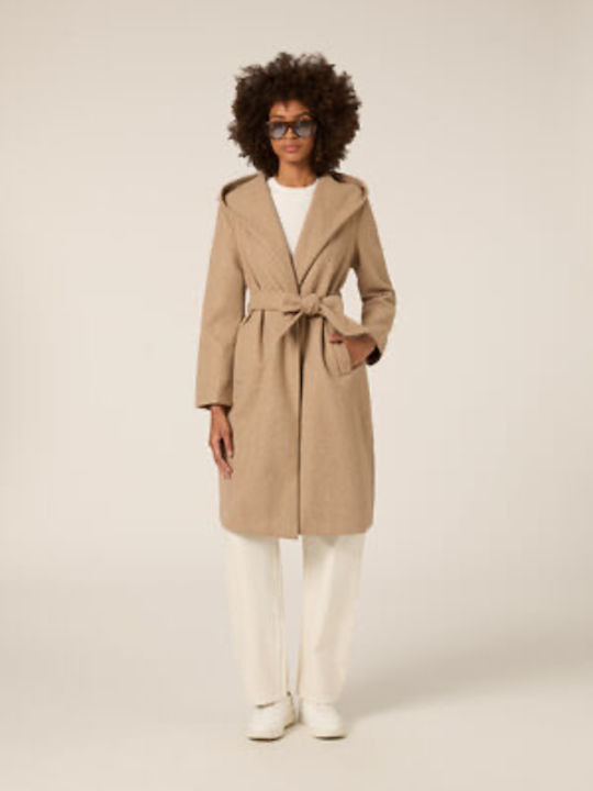 Femeie Camel Palton