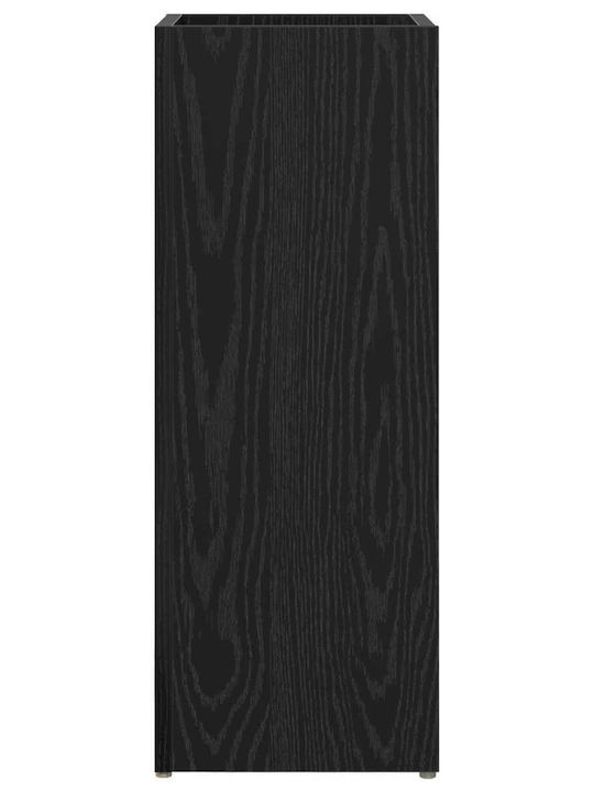 vidaXL Ομπρελοθήκη Ξύλινη Μαύρη 25x24.5x64cm