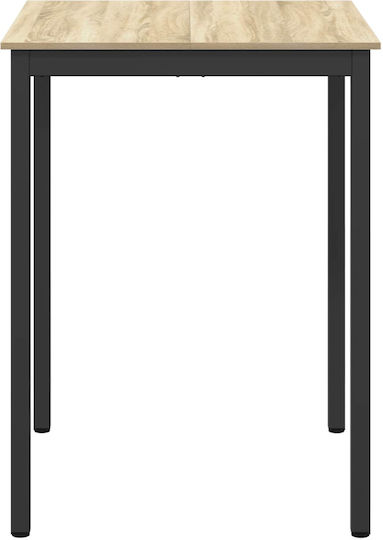 Wooden Bar Table Brown 80x80x105cm