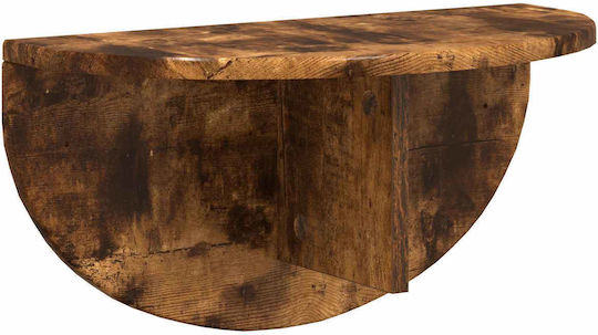 Wall Bedside Tables Wooden Brown 2 Pieces 38x19x19cm