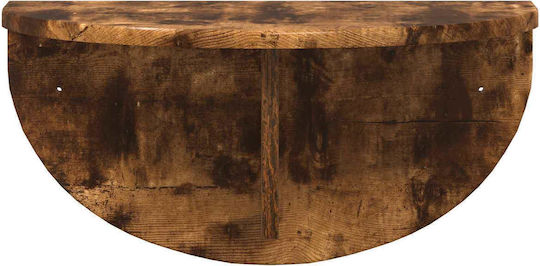 Wall Bedside Tables Wooden Brown 2 Pieces 38x19x19cm