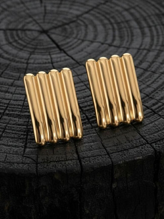 Style Μονό Σκουλαρίκι Καρφωτό Επιχρυσωμένα Επιχρυσωμένο