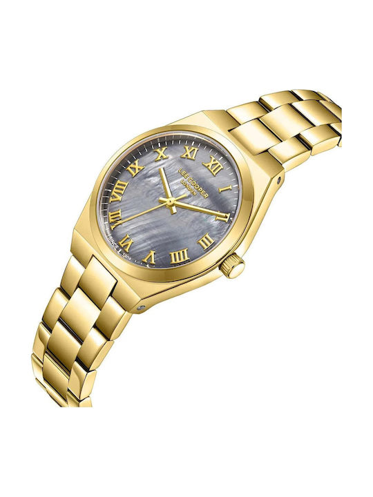 Lee Cooper Men's Watch 30mm Battery with Gold Metal Bracelet