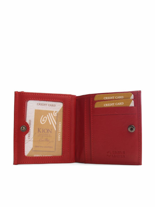 Small Leather Women's Wallet Classic Red