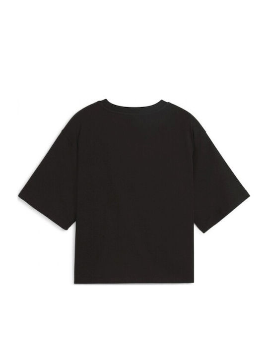 Women's Athletic Blouse Short Sleeve Black