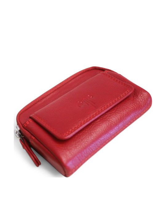 Leather Women's Wallet Classic Red