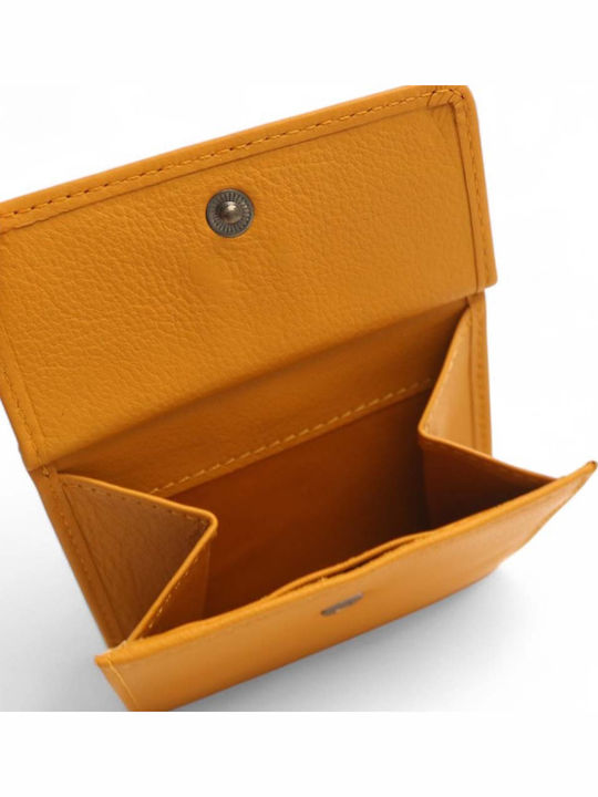 Small Leather Women's Wallet Classic Yellow