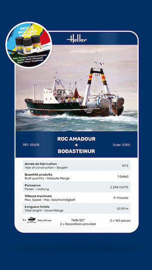 Heller 1:200 Starter Kit Roc Amadour + Bodasteinur Twinset