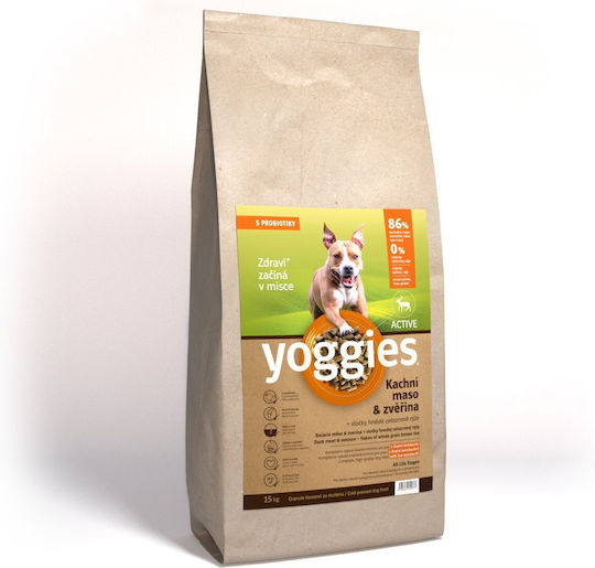 Dry Dog Food Active Duck Meat Hunting & Probiotics Cold Pressed Yoggies Mini 2 Kg