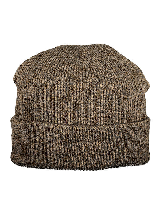 Beanie Ανδρικός Σκούφος Πλεκτός σε Καφέ χρώμα