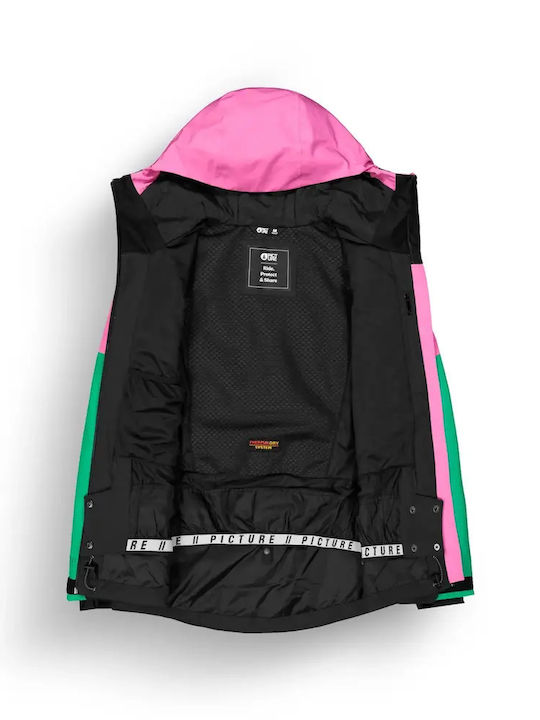 Picture Organic Clothing I-008575-947 Γυναικείο Μπουφάν για Σκι & Snowboard Ροζ