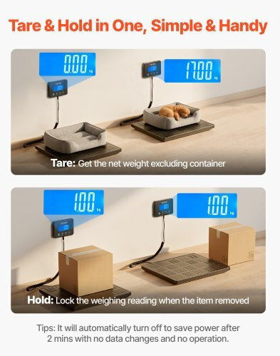 Vevor Electronic Precision Commercial Scale with Weighing Capacity of 300kg and Division 60gr