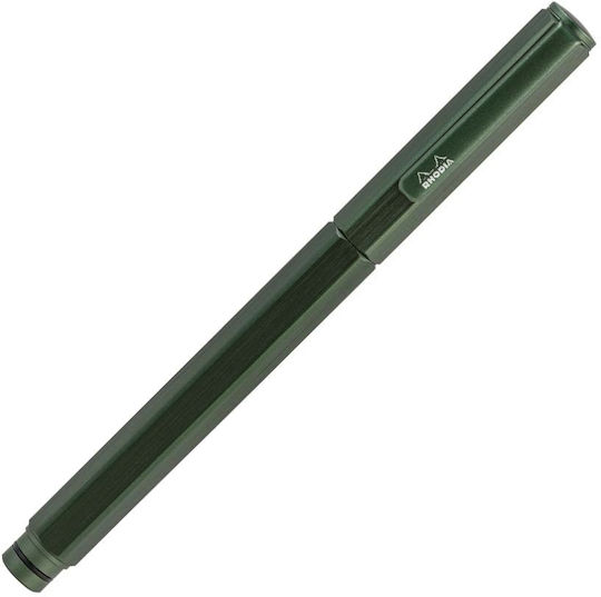 Rhodia Fountain Pen Fine Green Aluminum With Green Ink