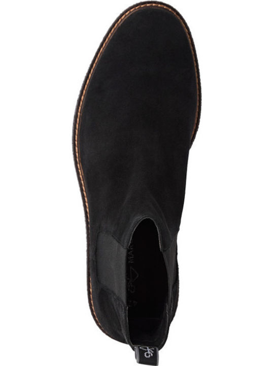 Wildleder Schwarz Chelsea Stiefeletten