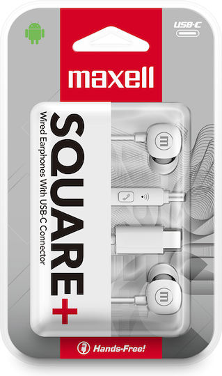 Maxell Square+ Headphones Type-c 120 Cm White