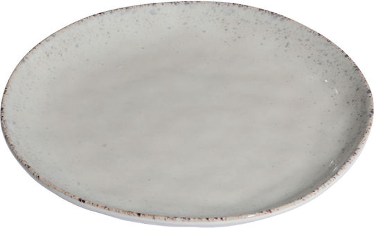 Estia Vignette Stoneware Чиния Плитко Керамика Сив с Диаметър 27см