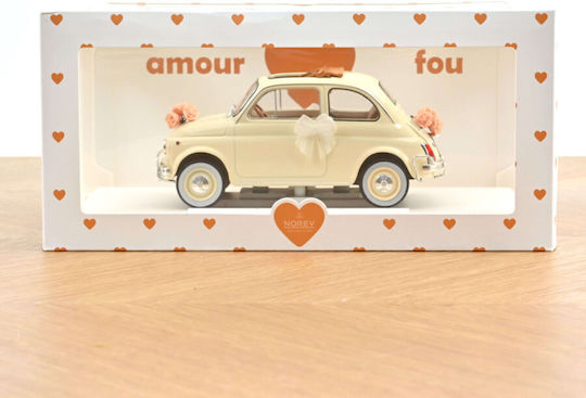 Macheta Auto Fiat 500 L 1968 Ivory Wedding Gift 1:18 Norev