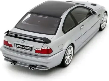 Machetă Mașină BMW E46 M3 GTR Street Titan Argintiu Metalizat 354 2001 1:18 Otto Models Ot1128