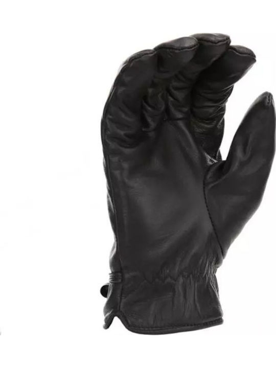 Longhorn Rodeo Winter Men's Motorcycle Gloves Leather Black