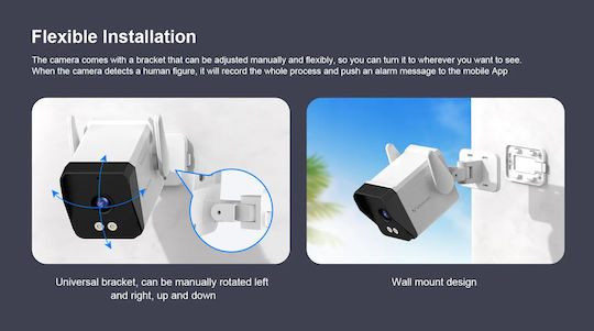 Vstarcam TS3 IP Surveillance Camera Wi-Fi Full HD+ 3MP Waterproof with Two-Way Communication and Lens 4mm