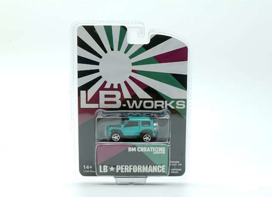 Machetă Mașină Suzuki Jimny Lbw 2019 Turcoaz Ldh Scara 1:64 BM Creations