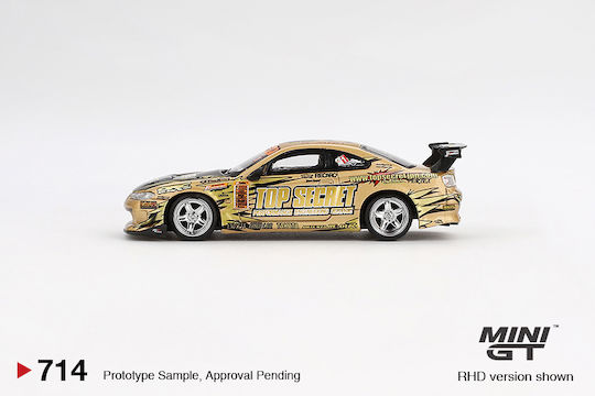 Machetă Mașină Nissan Silvia S15 Top Secret D1gp 1999 Scara 1:64 Mini GT Mgt00714 Rhd