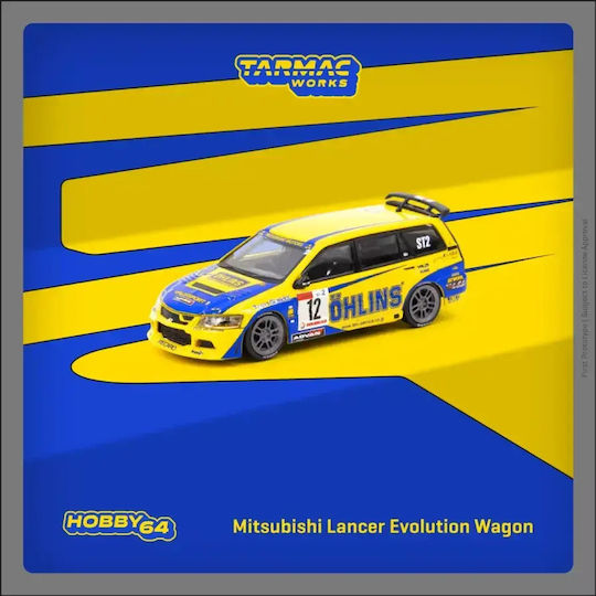 Macheta Auto Mitsubishi Lancer Evolution Wagon #12 Shinichi Katsura 1:64 Tarmac