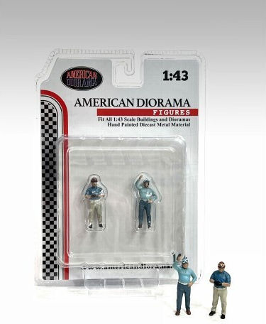 Set 2 Figuren Racing Legends 50er Jahre 1:43 American Diorama