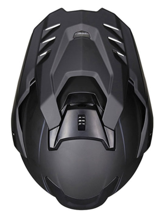 O'Neal DSRS Solid V.26 Full Face με Sun Visor ECE 22.06 Black Matt