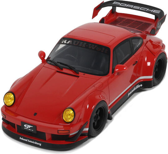 Machetă Mașină Porsche Rwb Painkiller Roșu Indian 1:18 Gt Spirit Gt449