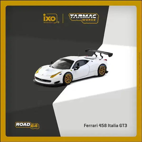 Macheta Auto Ferrari 458 Italia Gt3 Alb Tarmac Works 1:64