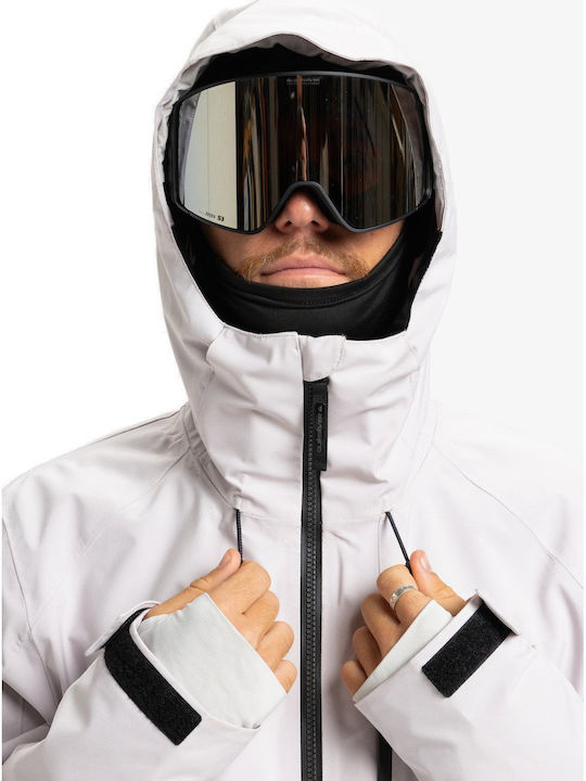 Quiksilver EQYTJ03493-SFN0 Männer Jacke aus für Ski & Snowboard Weiß
